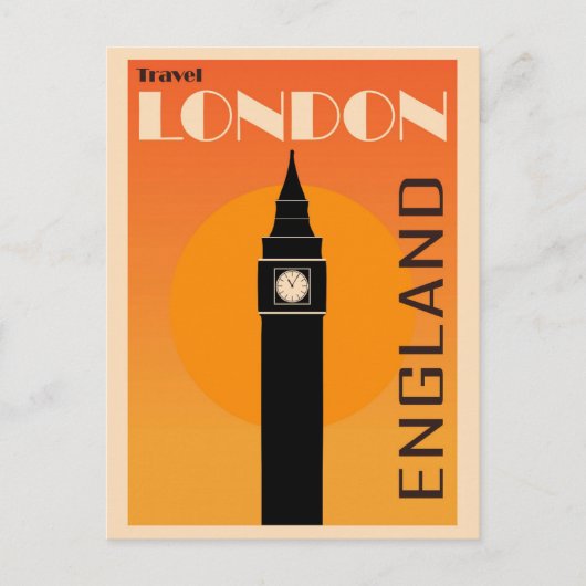 London England Big Ben Travel Briefkaart (Voorkant)