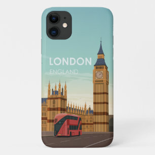 London England Big Ben Vintage Travel Hoesje-Mate Case-Mate iPhone Case