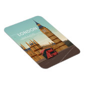 London England Big Ben Vintage Travel Magneet (Rechterzijde)