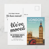 London England Big Ben  We hebben ons verplaatst Briefkaart (Voorkant / Achterkant)