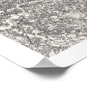 London England Boho Minimal Arch Street Map Poster (Hoek)