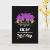 London England City Cityscape Skyline Funny Gift Kaart (Gele Bloem)