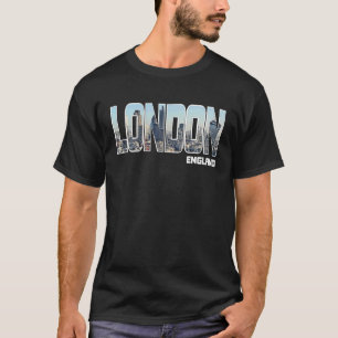 London England City Skyline Souvenir T-shirt