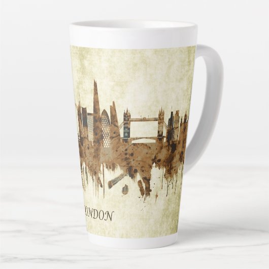London England Cityscape Latte Mok (Rechterhoek)