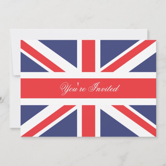 London England Corgi met Crown Party Invitation Kaart (Voorkant)