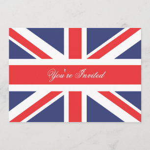 London England Corgi met Crown Party Invitation Kaart