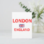 London England Design Briefkaart (Staand voorkant)