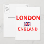 London England Design Briefkaart (Voorkant / Achterkant)