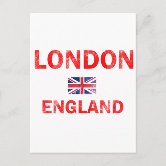 London England Design Briefkaart (Voorkant)