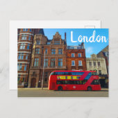 London England Great Britain Architecture Bus Briefkaart (Voorkant / Achterkant)