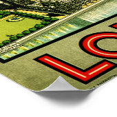 LONDON ENGLAND GREAT BRITAIN GWR  Railway Poster (Hoek)