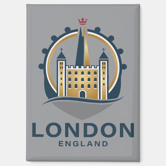 London England Great Britain Magneet (Voorkant)