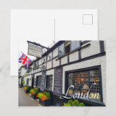 London England Great Britain Pub Architecture Briefkaart (Voorkant / Achterkant)