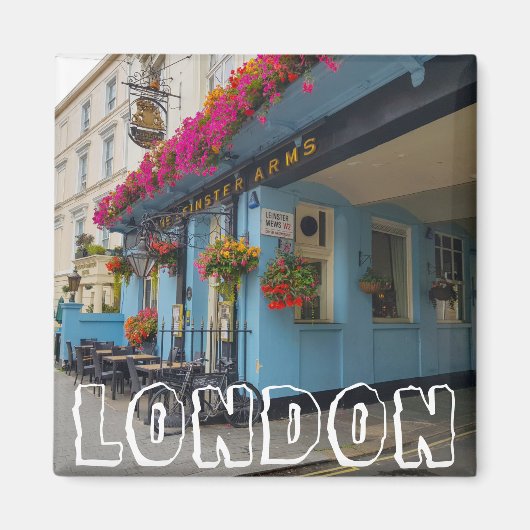 London England Great Britain Street Architecture Magneet (Voorkant)