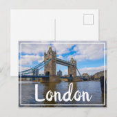 London England Great Britain Tower Bridge Briefkaart (Voorkant / Achterkant)
