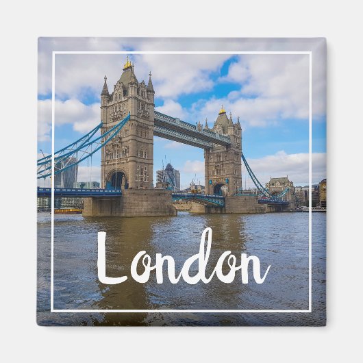 London England Great Britain Tower Bridge Magneet (Voorkant)