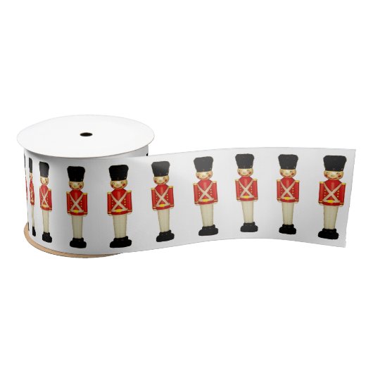 London England Kerstmis Satin Ribbon Satijnen Lint (Spoel)