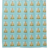 London England Landmarks Shower Curtain Douchegordijn (Voorkant)