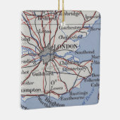 London England  Map Keramisch Ornament (Rechts)