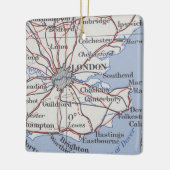 London England  Map Keramisch Ornament (Links)