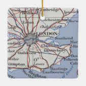 London England  Map Keramisch Ornament (Achterkant)