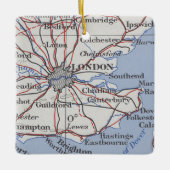 London England  Map Keramisch Ornament (Voorkant)