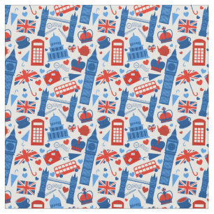 London England Pattern Stof