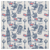 London England Pattern Stof (Swatch)