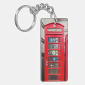 London England Phone Box Foto Sleutelhanger (Voorkant Links)