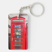 London England Phone Box Foto Sleutelhanger (achterkant)