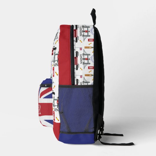 London England Queens Guard English Pattern Bedrukte Rugzak (Rechts)