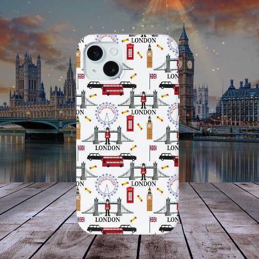 London England Queens Guard English Pattern Case-Mate iPhone Case