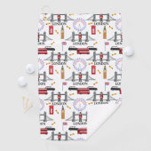 London England Queens Guard English Pattern Golfhanddoek (Insitu)