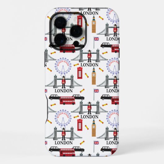 London England Queens Guard English Pattern iPhone Hoesje (Achterkant)