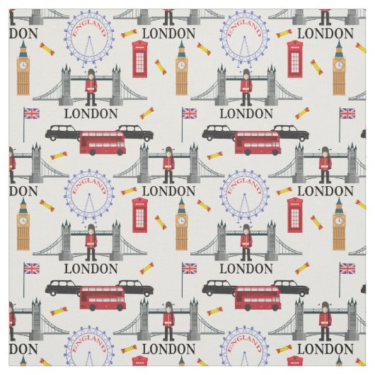 London England Queens Guard English Pattern Stof (Swatch)