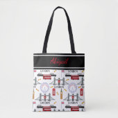 London England Queens Guard English Pattern Tote Bag (Voorkant)
