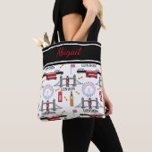 London England Queens Guard English Pattern Tote Bag (Dichtbij)