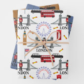 London England Queens Guard English Pattern Wrappi Inpakpapier Vel (In situ)