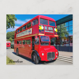 London England Red Bus Briefkaart
