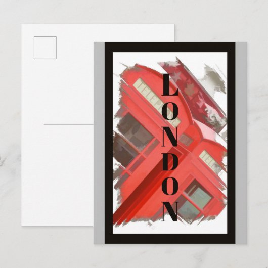 London England Retro Red Phone Booth Briefkaart (Voorkant / Achterkant)