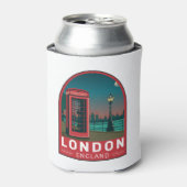 London England Retro Travel Art  Blikjeskoeler (Blikje Voorkant)