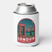 London England Retro Travel Art  Blikjeskoeler (Blikje Achterkant)