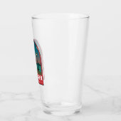 London England Retro Travel Art  Glas (Links)