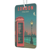London England Retro Travel Art Luchtverfrisser (Links)