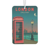 London England Retro Travel Art Luchtverfrisser (Achterkant)