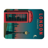 London England Retro Travel Art  Magneet (Horizontaal)