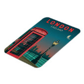 London England Retro Travel Art  Magneet (Linkerzijde)