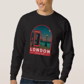 London England Retro Travel Art  Trui (Voorkant)