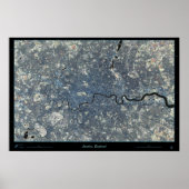 London, England satelliet poster (Voorkant)