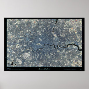 London, England satelliet poster